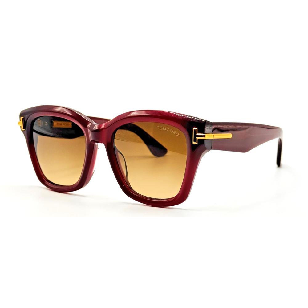 Tom Ford Sunglasses Icon TF1329 81F Violet Butterfly Brown Gradient Lens 55mm - Picture 5 of 16